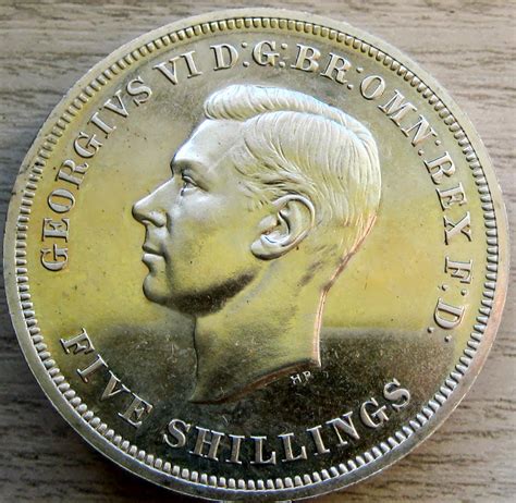1951 George Vi Proof Crown 5 Shilling Coin Festival Of Britain In