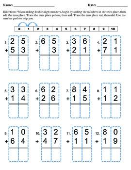double digit addition without regrouping by hello firsties