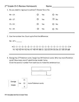 Read free math worksheets go answers. Second Grade Go Math Chapter 5 Review Homework | TpT