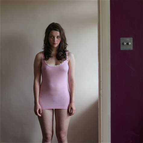 Nipples Through Clothing Model Women Brunette Imogen Dyer Standing