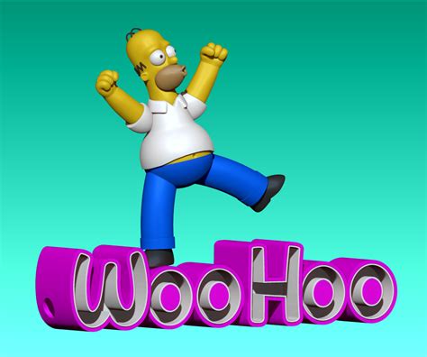 Free 3d File Homer Simpson Woohoo Lamp 🔦・3d Printable Model To Download
