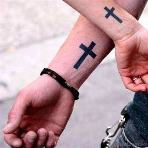 60 Phenomenal Cross Tattoos On Wrist Tattoo Designs
