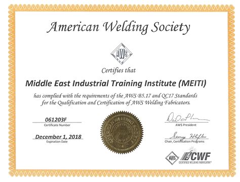 Meiti Accreditations And Certifications
