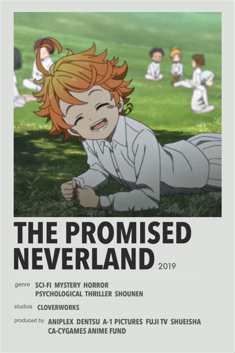 The Promised Neverland Minimalist Poster Peliculas Japonesas Anime