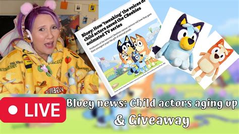 live bluey voice actor news and 10k giveaway winners youtube