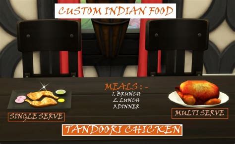 Tandoori Chicken Custom Indian Food By Icemunmun At Mod The Sims
