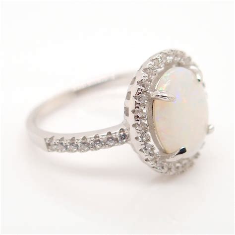 Check spelling or type a new query. Solid White Opal Ring | Opals Down Under