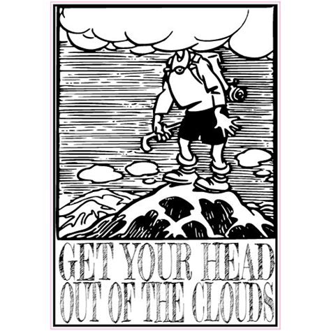 Get Your Head Out Of The Clouds Sticker Printed By Us Custom Stickers