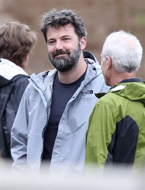 Ben Affleck Shows Off Scruffy Beard And Longer Hair As He Flashes A