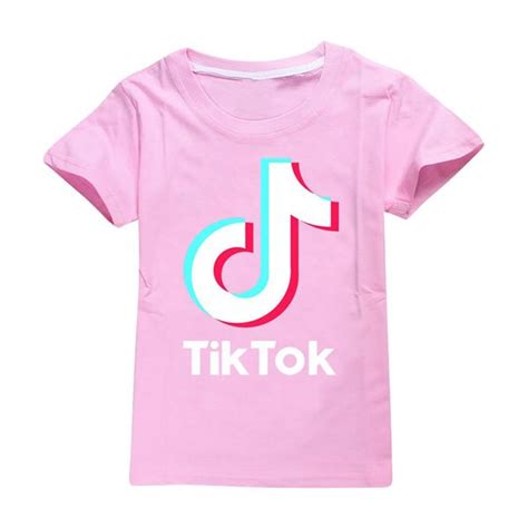 2021 Summer Tiktok T Shirt For Big Girl Boy Clothes Fashion Kid Cotton