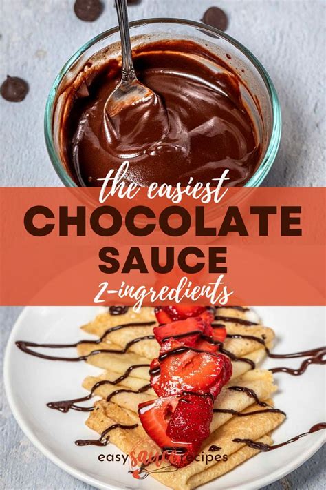Easy Chocolate Sauce Artofit