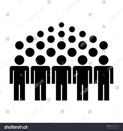 Crowd People Icon Stock Vector Royalty Free 680278945 Shutterstock
