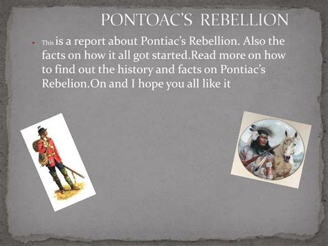 Ppt Pontiacs Rebellion Powerpoint Presentation Free Download Id