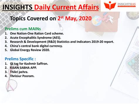 insights daily current affairs pib summary 2 may 2020 insightsias