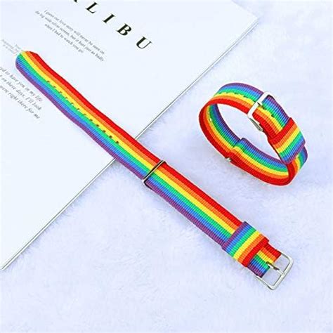 Siwei Rainbow Wristbandrainbow Nylon Woven Wristband Versatile Couple Bracelet Wristband Lgbt