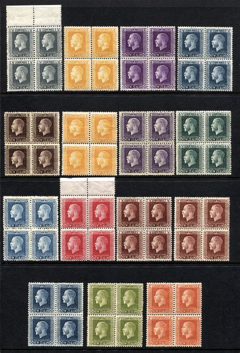 New Zealand Sg 416 430 1915 Richard Juzwin Stamps