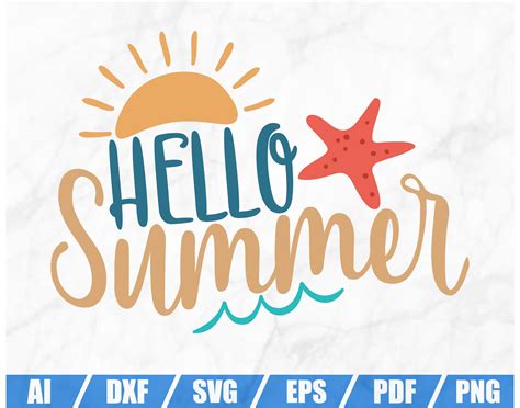 Hola Verano Svg Playa Svg Verano Svg Vacaciones Svg Etsy México