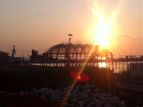 Sunset Over The West Pier Brighton Brighton Sunrise Sunset Pier