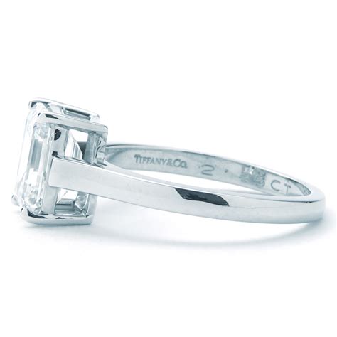Is one of the most prominent purveyors of luxury goods in the united states, and has long been an important arbiter of style in the design of diamond engagement rings.a young franklin delano roosevelt proposed to his future wife, eleanor, with a tiffany ring in 1904. Tiffany & Co. Solitaire Emerald Cut Engagement Ring(2.45ct Center) | New York Jewelers Chicago