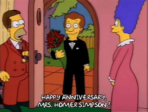 So here's to a favored couple; Happy Anniversary Mrs Homer Simpson GIFs - Find & Share on ...