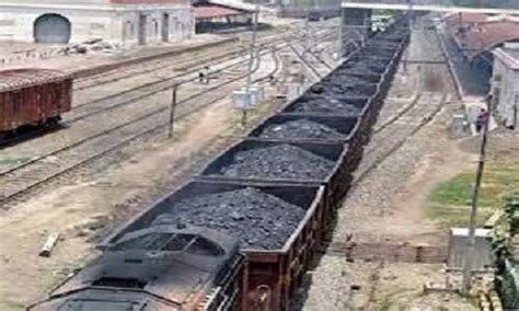 A Bogie Of A Foreign Coal Laden Goods Train Caught Fire