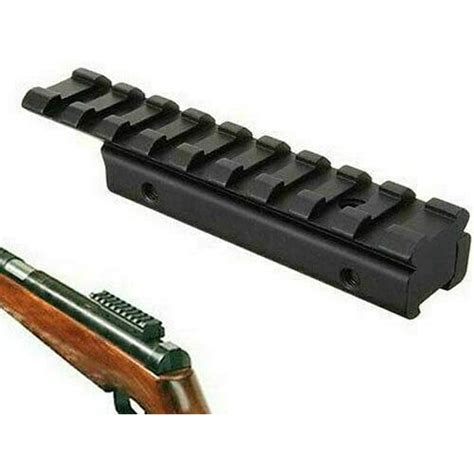 38 11mm To 78 Dove Rail To Picatinn Adaptor Mount Low Profile