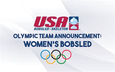 2018 Us Olympic Womens Bobsled Team Announced