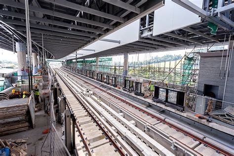 Kvmrt2 et test run upscale to 4k. Pictures of Batu 11 Cheras MRT Station during construction ...