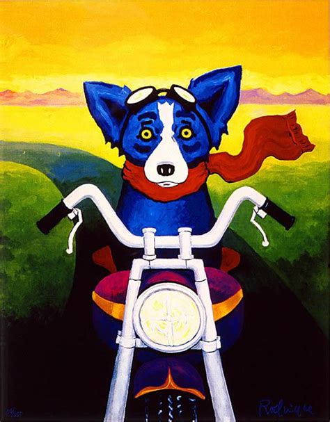 Getting an accurate blue book value of motorcycles will ensure that you get top. 2019 George Rodrigue Animal Blue Dog Riding A Motorcycle ...