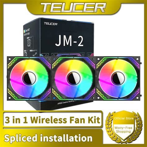 TEUCER JM 2 ARGB Cooling Fan Kit Mirror Cycle Light Effect PWM 800