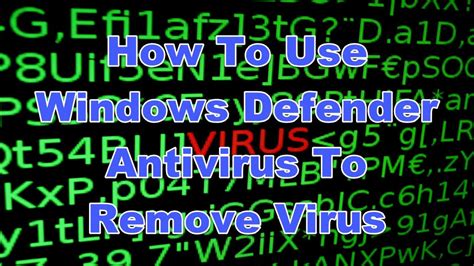 Learn how to schedule a windows defender antivirus scan at a time and frequency that you choose. How To Use Windows Defender Antivirus To Remove Virus