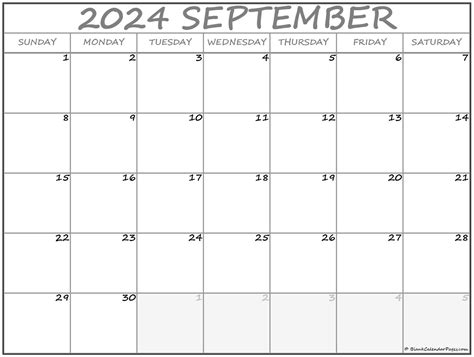 Blank September Calendar Printable 2023 Calendar Printable