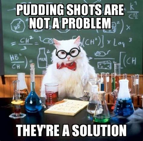 Pudding Shots Are Not A Problem Theyre A Solution Nerdy Jokes