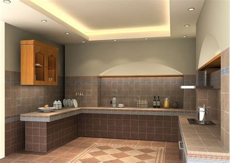 desain keramik dinding dapur minimalis indah  bersih