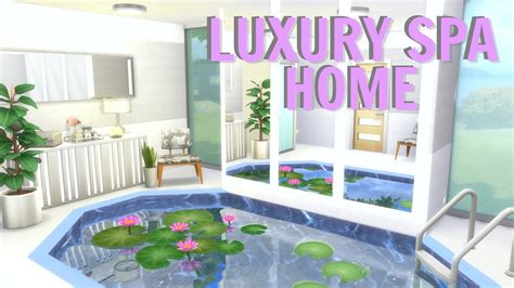 Sims 4 Spa Inspired Zen Home Speed Build No Cc Modern Youtube