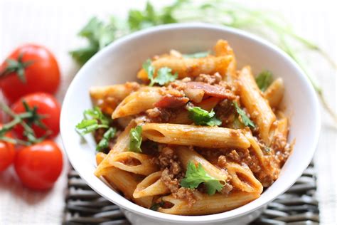 Penne With Spicy Meat Sauce