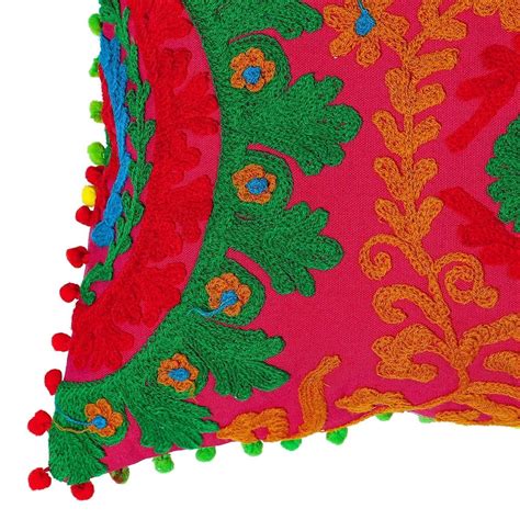 shikha handicraft multicolor designer cotton cushion cover size 16 x 16 inch at rs 450 in