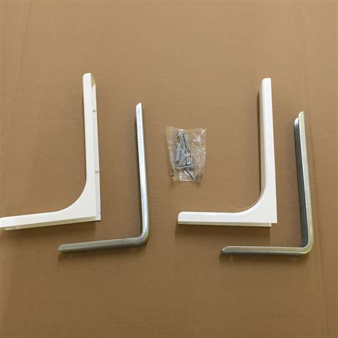 Shelf Support Bracket With Covers Invisibleconcealed Fixings White