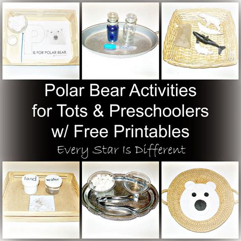 Polar Bear Activities With Free Printables For Tots And Preschoolers From