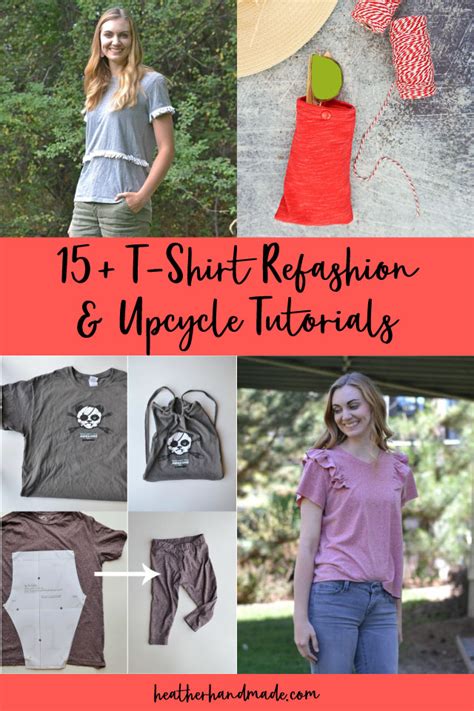 17 T Shirt Refashion And Upcycle Tutorials Heather Handmade