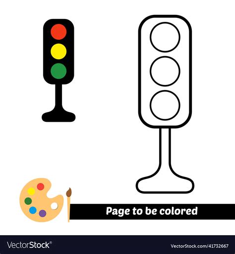 Kids Coloring Pages Traffic Lights