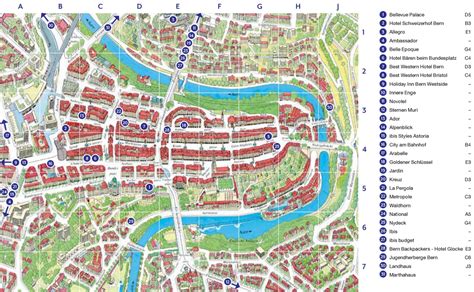 Bern hotel map
