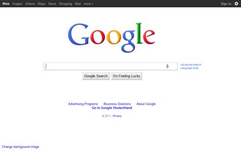 google-homepage-2011 - We're Here To Help You Improve Your Online Presence