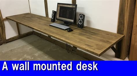 Diy A Wall Mounted Desk Youtube