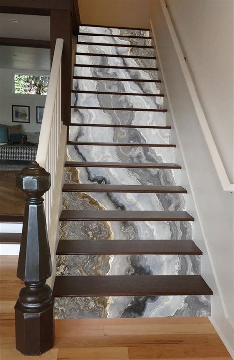 Customize Stair Mural Marble Stairs Stairs Design Modern Stairs