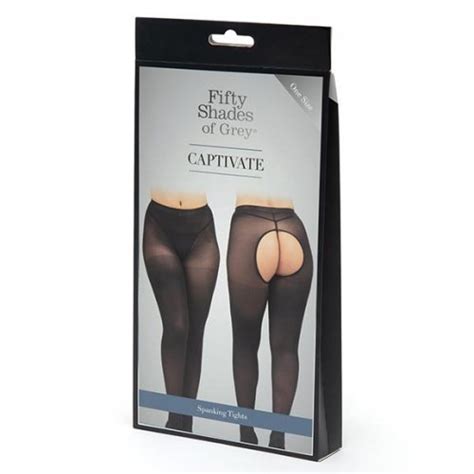 fifty shades of grey captivate black spanking pantyhose one size sex toys at adult empire