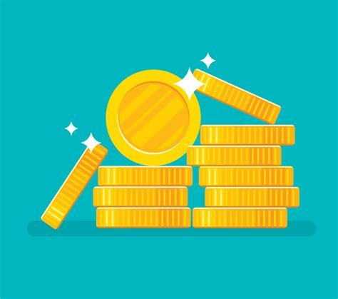 Gold Coins Stack Vector Illustration 3734700 Vector Art At Vecteezy