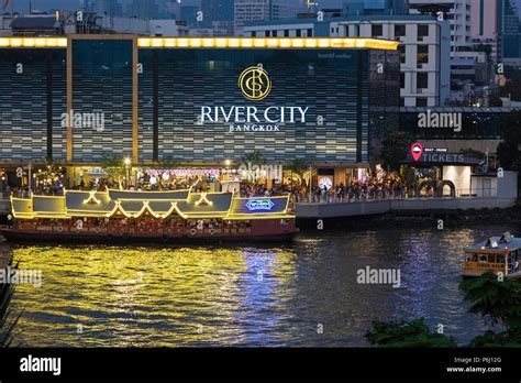 River City Shopping Mall On Chao Phraya River Bangkok Thailand Stock
