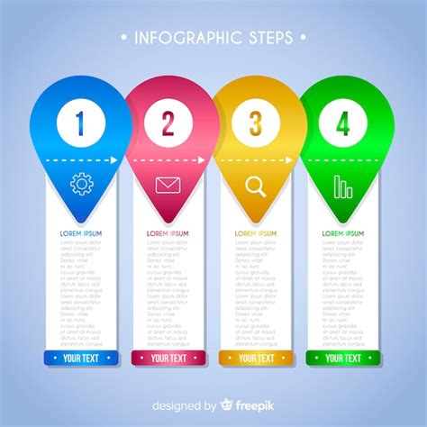 Plantilla De Infografia Paso Colorido Ve Free Vector Freepik Images