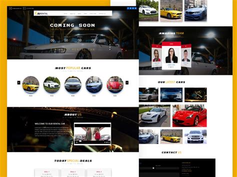 10 Car Rental Website Bootstrap Templates Free Download